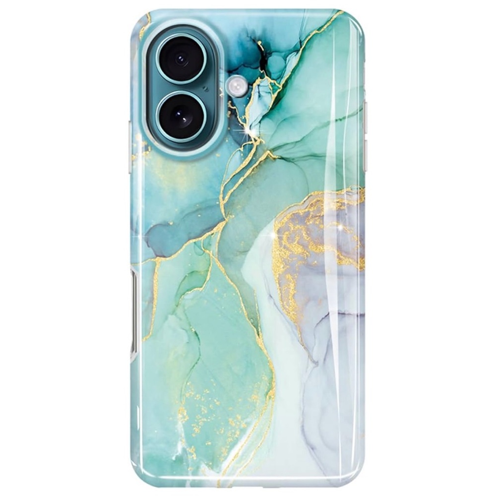 Stylish Blue Mint & Gold Phone Case
